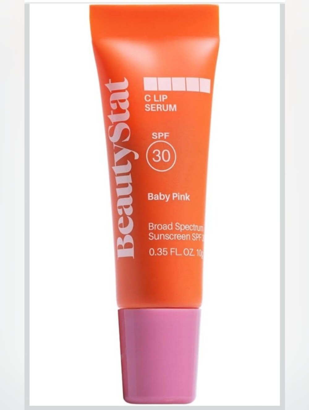 BeautyStat C Lip Serum SPF 30 Baby Pink Lip Treatment | Vitamin C + SPF | New